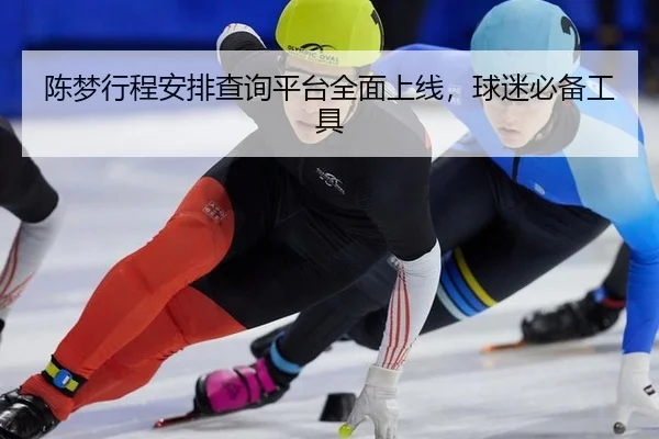 陈梦行程安排查询平台全面上线，球迷必备工具